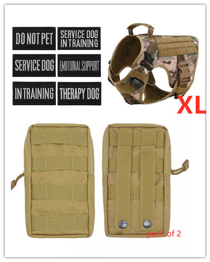 Military Tactical Dog Harness German Shepherd Adjustable Pet Dog Back
