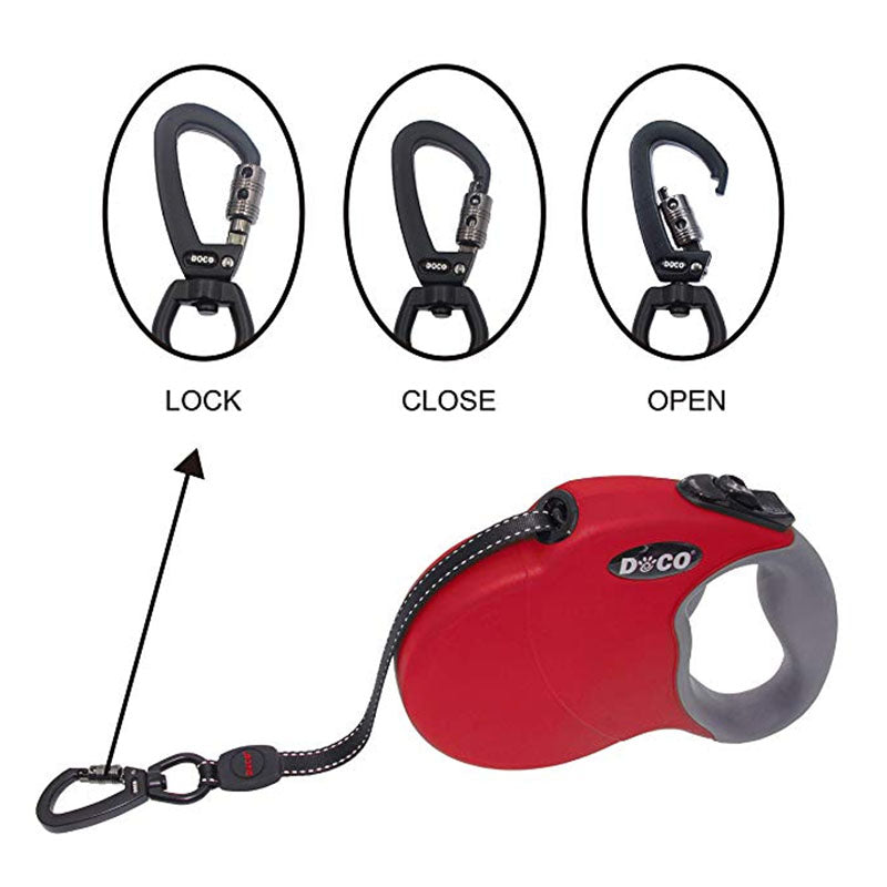 Automatic retractable dog leash for pet dog leash