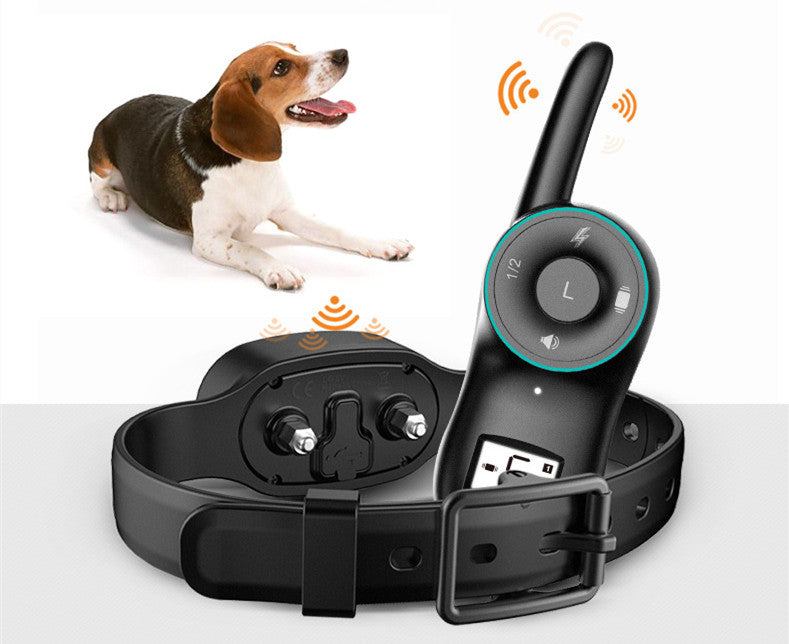 Dog Electric Collar Waterproof Dog Training Collar Rechargeable Remote