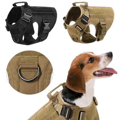 Military Tactical Dog Harness German Shepherd Adjustable Pet Dog Back
